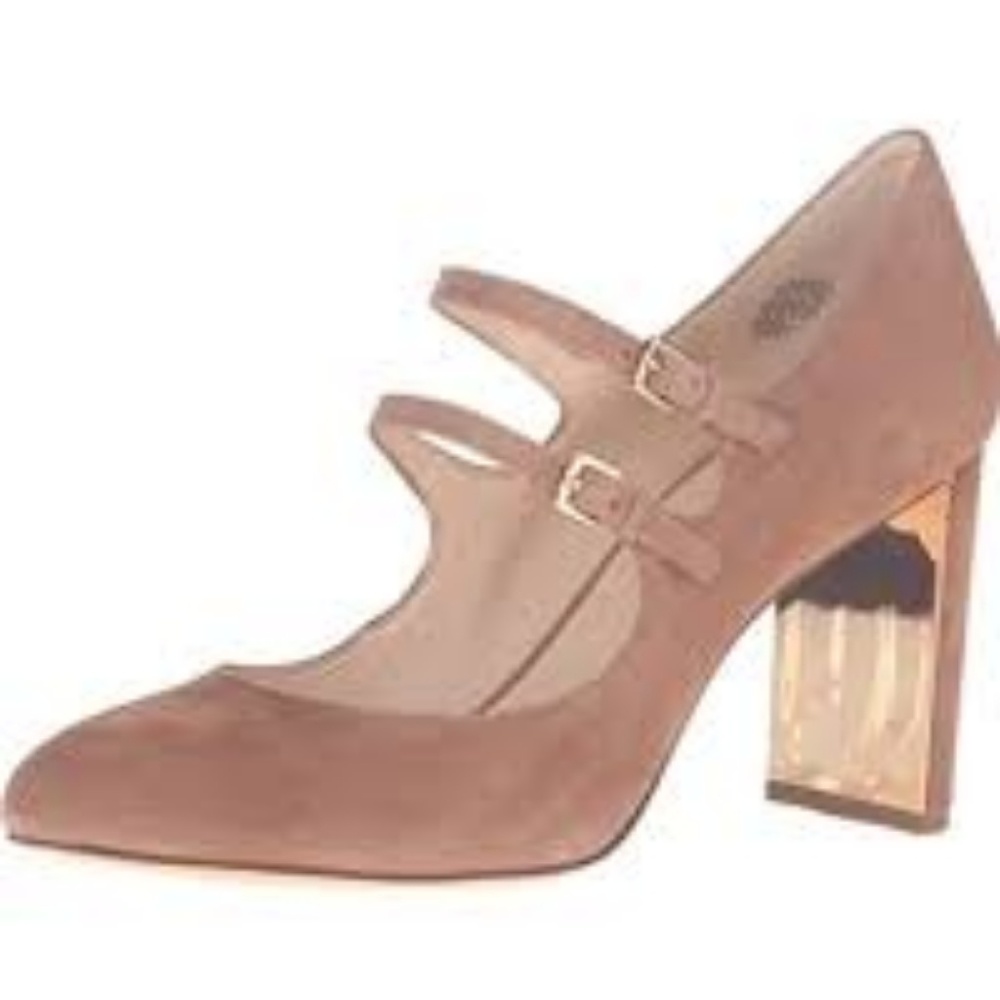 Nine West Academy Suede double strap pump